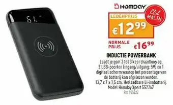 Trafic Inductie powerbank homday xpert 552267 aanbieding
