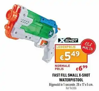 Fast fill small x-shot waterpistool