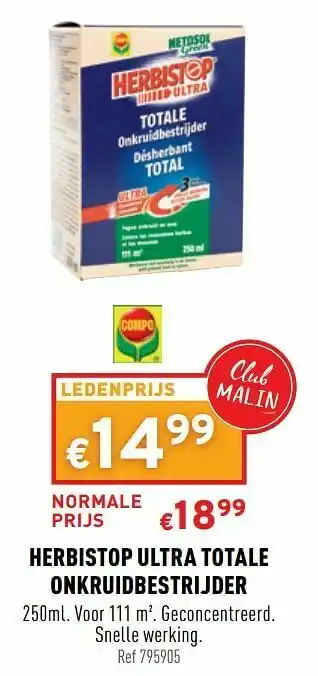 Herbistop ultra totale onkruidbestrijder