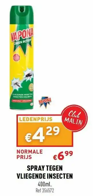 Trafic Spray tegen vliegende insecten aanbieding