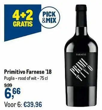 Primitivo farnese `18 puglia - rood of wit