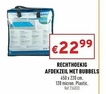 Trafic Rechthoekig afdekzeil met bubbels aanbieding