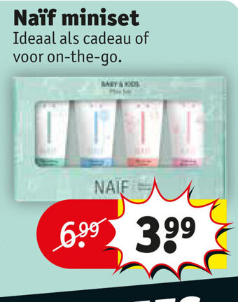 Kruidvat Naif miniset aanbieding