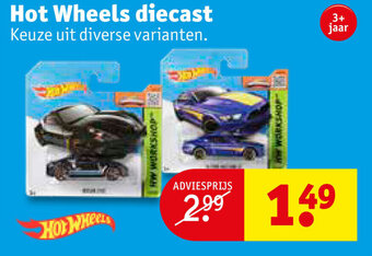 Kruidvat Hot Wheels diecast aanbieding