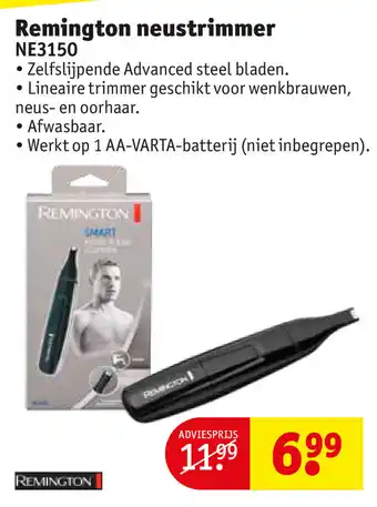 Kruidvat Remington neustrimmer NE3150 aanbieding