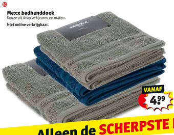 Kruidvat Mexx badhanddoek aanbieding