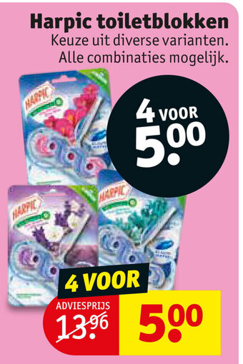 Kruidvat Harpic toiletblokken aanbieding