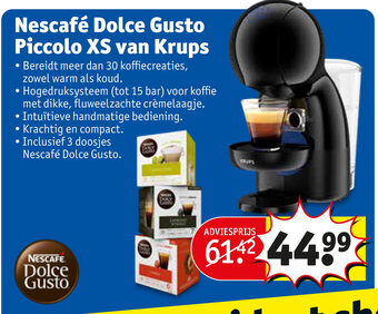 Kruidvat Nescafe Dolce Gusto Piccolo XS van Krups aanbieding