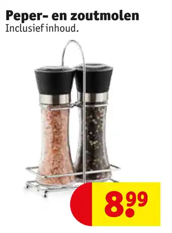 Kruidvat Peper- en zoutmolen Inclusief inhoud aanbieding