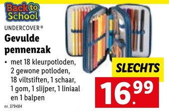 Undercover Gevulde pennenzak