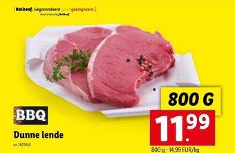 Dunne lende 800 g