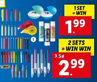 Lidl BIC Schrijfgerief aanbieding