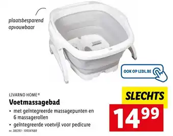 Lidl Livarno Home Voetmassagebad aanbieding