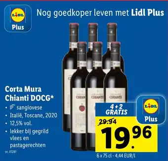 Lidl Corta Mura Chianti DOCG 6 x 75 cl aanbieding