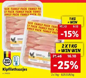 Lidl Kipfilethaasjes 2 x 1 kg aanbieding