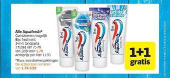Albert Heijn Aquafresh aanbieding