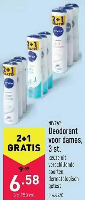 ALDI Deodorant voor dames aanbieding