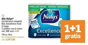 Alle nalys excellence maxi 5-laags 2 pakken van 6 rollen