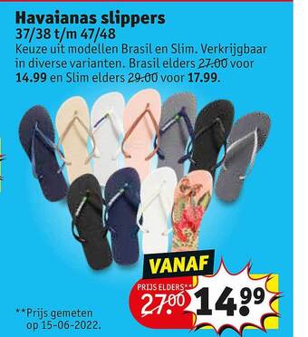 Kruidvat Havaianas slippers aanbieding