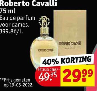 Kruidvat Roberto cavalli eau de parfum voor dames aanbieding