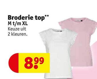 Kruidvat Broderie top aanbieding