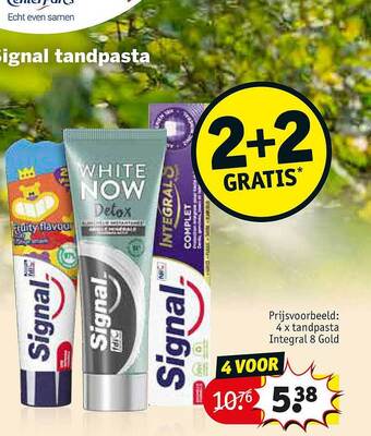 Kruidvat Signal tandpasta aanbieding