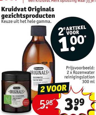 Kruidvat Kruidvat originals gezichtsproducten aanbieding