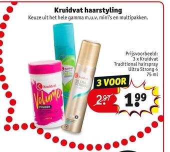 Kruidvat Kruidvat haarstyling aanbieding