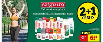 Kruidvat Borotalco deodorant en douche aanbieding
