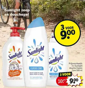 Kruidvat Sunlight zeep en douchegel aanbieding