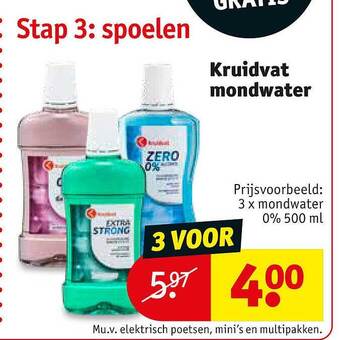 Kruidvat Kruidvat mondwater aanbieding