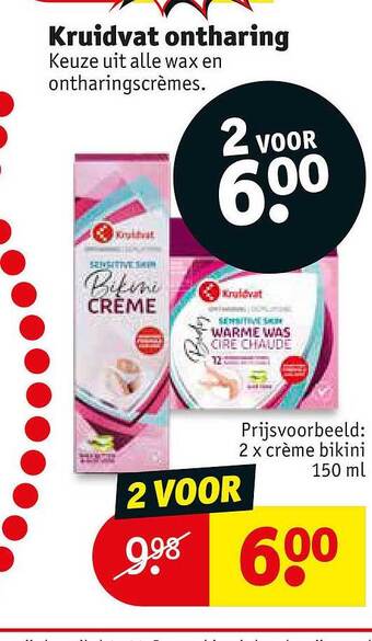 Kruidvat Kruidvat ontharing aanbieding