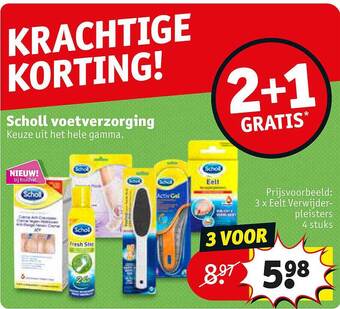 Kruidvat Scholl voetverzorging aanbieding