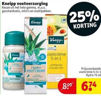Kruidvat Kneipp voetverzorging aanbieding