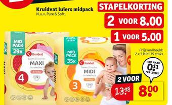 Kruidvat Kruidvat luiers midpack aanbieding