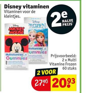 Kruidvat Disney vitaminen aanbieding
