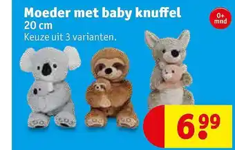 Kruidvat Moeder met baby knuffel aanbieding