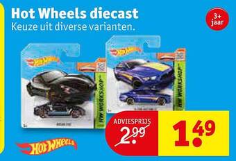 Kruidvat Hot wheels diecast aanbieding