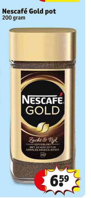 Kruidvat Nescafé gold pot aanbieding