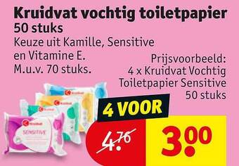 Kruidvat Kruidvat vochtig toiletpapier aanbieding
