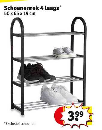 Schoenenrek 4 laags