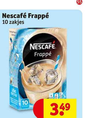 Kruidvat Nescafé frappé aanbieding