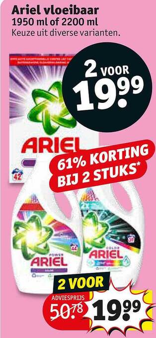 Kruidvat Ariel vloeibaar aanbieding