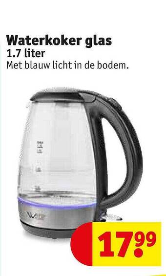 Kruidvat Waterkoker glas aanbieding