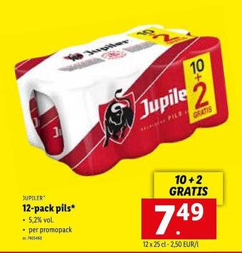 Lidl Jupiler 12pack pils aanbieding