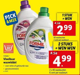 Lidl Vloeibaar wasmiddel aanbieding