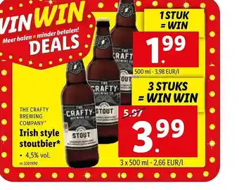 Lidl Irish style stoutbier aanbieding