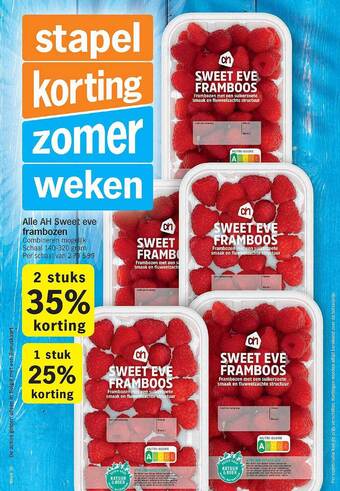 Albert Heijn Ah sweet eve frambozen aanbieding