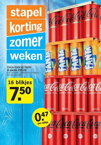 Albert Heijn Cocacola en fanta aanbieding