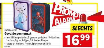 Lidl Gevulde pennenzak aanbieding